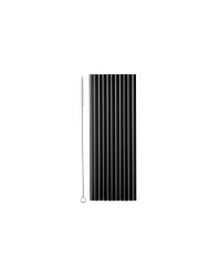 Plastic straws, 23 cm, black (1 pkt / 12 pc.)
