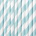 Paper Straws, light blue, 19.5cm (1 pkt / 10 pc.)