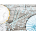 Paper Straws, light blue, 19.5cm (1 pkt / 10 pc.)
