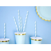 Paper Straws, light blue, 19.5cm (1 pkt / 10 pc.)