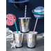 Paper Straws, lilac, 19.5cm (1 pkt / 10 pc.)