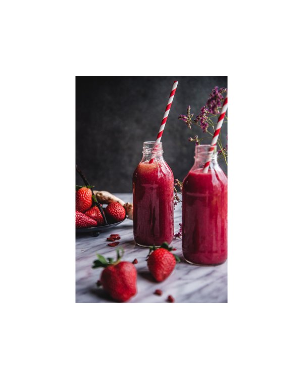 Paper Straws, red, 19.5cm (1 pkt / 10 pc.)