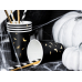 Paper Straws, black, 19.5cm (1 pkt / 250 pc.)