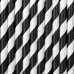 Paper Straws, black, 19.5cm (1 pkt / 10 pc.)