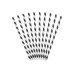 Paper Straws, black, 19.5cm (1 pkt / 10 pc.)