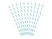 Paper Straws, sky-blue, 19.5cm (1 pkt / 10 pc.)
