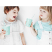 Paper Straws, sky-blue, 19.5cm (1 pkt / 10 pc.)