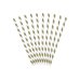 Paper Straws, gold, 19.5cm (1 pkt / 10 pc.)