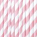 Paper Straws, light pink, 19.5cm (1 pkt / 10 pc.)