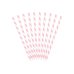 Paper Straws, light pink, 19.5cm (1 pkt / 10 pc.)