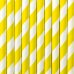 Paper Straws, yellow, 19.5cm (1 pkt / 10 pc.)