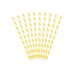 Paper Straws, yellow, 19.5cm (1 pkt / 10 pc.)