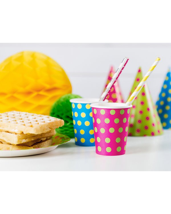 Paper Straws, yellow, 19.5cm (1 pkt / 10 pc.)
