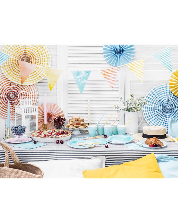 Paper straws Summer time, 19.5cm (1 pkt / 10 pc.)