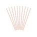 Paper straws, light pink, 19.5cm (1 pkt / 10 pc.)