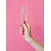 Paper straws, light pink, 19.5cm (1 pkt / 10 pc.)