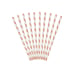 Paper Straws, light rose gold, 19.5cm (1 pkt / 10 pc.)
