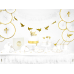 Paper Straws, gold, 19.5cm (1 pkt / 10 pc.)