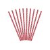 Paper Straws, red, 19.5cm (1 pkt / 10 pc.)
