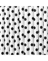 Paper Straws, white, 19.5cm (1 pkt / 10 pc.)