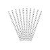Paper Straws, white, 19.5cm (1 pkt / 10 pc.)