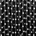 Paper Straws, black, 19.5cm (1 pkt / 10 pc.)
