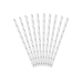 Paper Straws, silver, 19.5cm (1 pkt / 10 pc.)