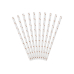 Paper Straws, light rose gold, 19.5cm (1 pkt / 10 pc.)