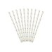 Paper Straws, gold, 19.5cm (1 pkt / 10 pc.)