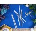 Paper Straws, gold, 19.5cm (1 pkt / 10 pc.)
