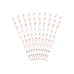 Paper Straws, light rose gold, 19.5cm (1 pkt / 10 pc.)