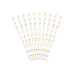 Paper Straws, gold, 19.5cm (1 pkt / 10 pc.)