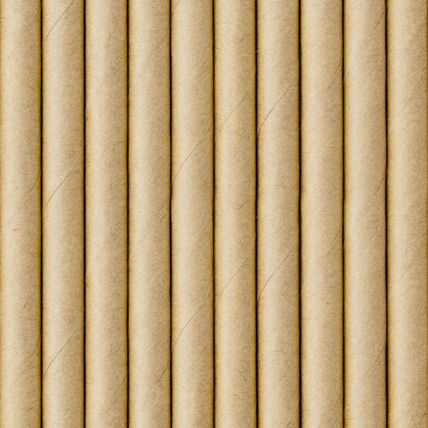 Paper straws, kraft, 19.5cm (1 pkt / 10 pc.)