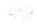 Rattan hearts with posies, cream (1 pkt / 2 pc.)