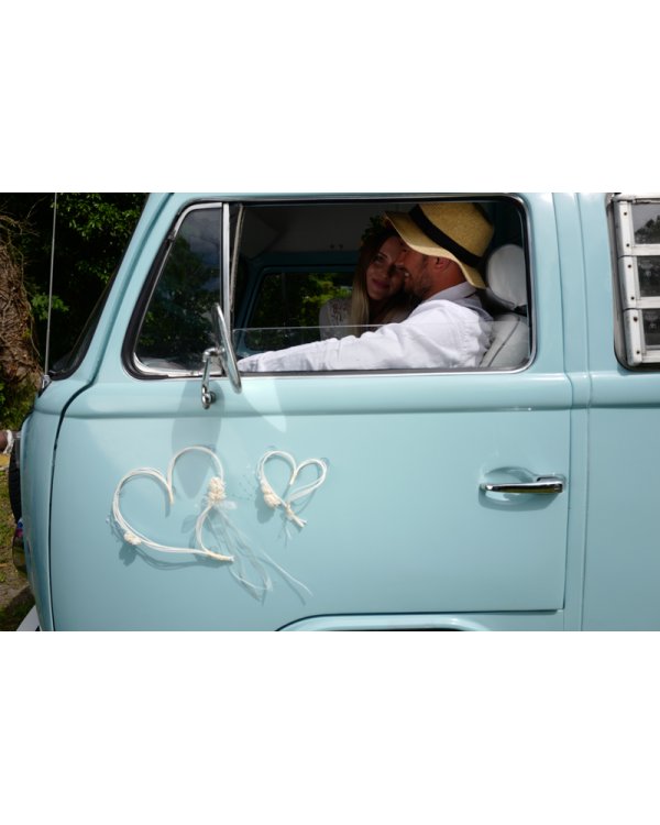 Rattan hearts with posies, cream (1 pkt / 2 pc.)