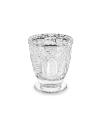 Candle holder, silver, 8cm (1 pkt / 4 pc.)