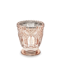 Candle holder, rose gold, 8cm (1 pkt / 4 pc.)