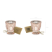 Candle holder, rose gold, 8cm (1 pkt / 4 pc.)