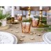 Candle holder, rose gold, 6cm (1 pkt / 4 pc.)