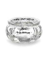 Candle holder, silver, 3cm (1 pkt / 4 pc.)
