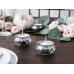 Candle holder, silver, 3cm (1 pkt / 4 pc.)