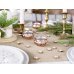 Candle holder, rose gold, 3cm (1 pkt / 4 pc.)
