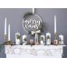 Candle holder, rose gold, 3cm (1 pkt / 4 pc.)