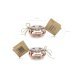 Candle holder, rose gold, 3cm (1 pkt / 4 pc.)