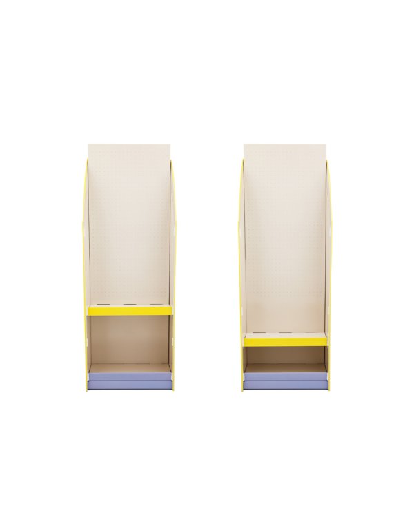 Cardboard display stand with print, 57x37x160 cm, mix