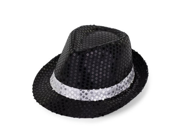 Обложка книги «Sequin hat with a band, diameter 27 cm, black»