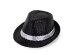 Обложка книги «Sequin hat with a band, diameter 27 cm, black»