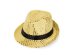 Обложка книги «Sequin hat with a band, diameter 27 cm, gold»