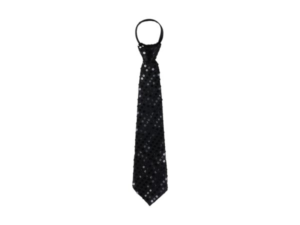 Обложка книги «Sequin tie, 8x36 cm, black»