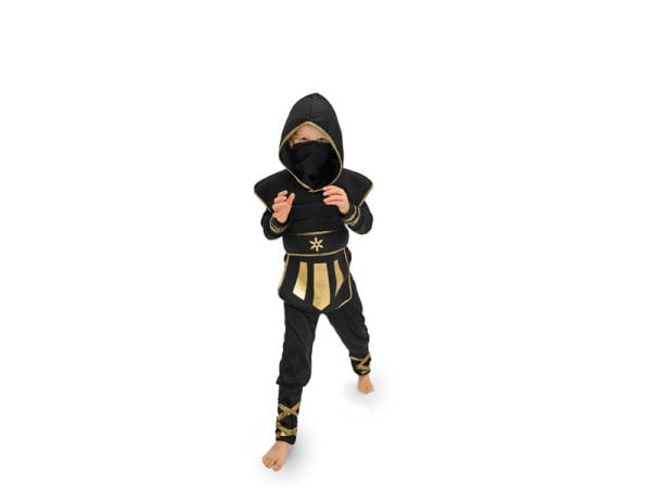 Ninja costume, for a child, black, size 96-116